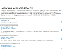 Tablet Screenshot of exceptionalachieversacademy.blogspot.com