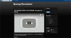 Desktop Screenshot of boxingrevolution.blogspot.com