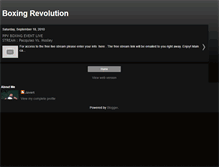 Tablet Screenshot of boxingrevolution.blogspot.com