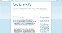 Desktop Screenshot of food-for-my-life.blogspot.com