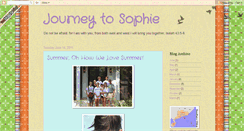 Desktop Screenshot of journeytosophiagrace.blogspot.com