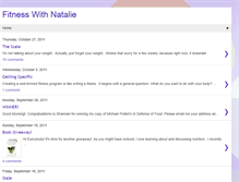 Tablet Screenshot of fitnesswithnatalie.blogspot.com