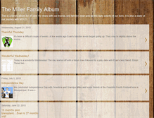 Tablet Screenshot of millerfamilyalbum2010.blogspot.com