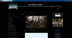 Desktop Screenshot of lost-season-5-trailer.blogspot.com