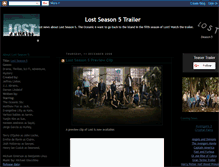 Tablet Screenshot of lost-season-5-trailer.blogspot.com