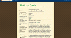 Desktop Screenshot of biggreenfoodie.blogspot.com