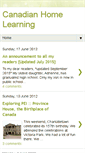 Mobile Screenshot of canadianhomelearning.blogspot.com