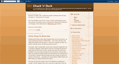 Desktop Screenshot of chucknduck.blogspot.com