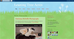 Desktop Screenshot of leaningtreeacres.blogspot.com