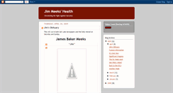 Desktop Screenshot of jimmeekshealth.blogspot.com