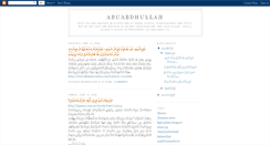 Desktop Screenshot of abuabdhullah.blogspot.com