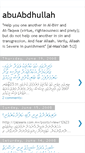 Mobile Screenshot of abuabdhullah.blogspot.com