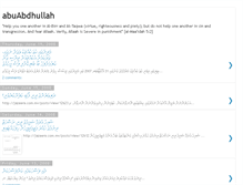 Tablet Screenshot of abuabdhullah.blogspot.com