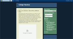 Desktop Screenshot of collegefabulous.blogspot.com