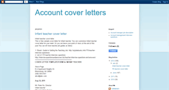 Desktop Screenshot of accountcoverletters.blogspot.com