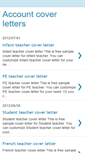 Mobile Screenshot of accountcoverletters.blogspot.com