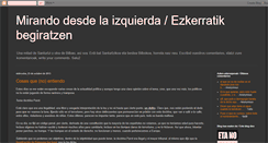 Desktop Screenshot of mirandodesdelaizquierda.blogspot.com