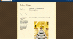 Desktop Screenshot of nobresdelicias.blogspot.com