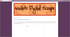 Desktop Screenshot of maitriscraps.blogspot.com