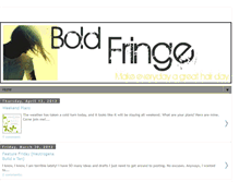 Tablet Screenshot of frenzytofringe.blogspot.com