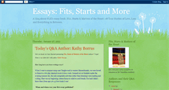 Desktop Screenshot of essaysfitsstartsandmore.blogspot.com