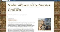 Desktop Screenshot of civilwarsoldierwomen.blogspot.com