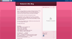 Desktop Screenshot of kimberlas-esl-blogger.blogspot.com