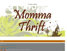 Tablet Screenshot of mommathrift.blogspot.com