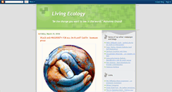 Desktop Screenshot of livingecology.blogspot.com