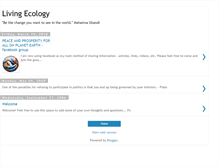 Tablet Screenshot of livingecology.blogspot.com