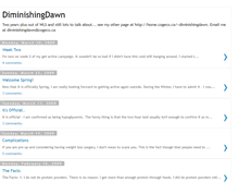 Tablet Screenshot of diminishingdawn.blogspot.com