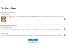 Tablet Screenshot of freedebtburden.blogspot.com