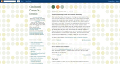 Desktop Screenshot of cincinnaticosmeticdentist.blogspot.com