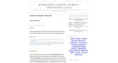 Desktop Screenshot of kampanyedamaipemiluindonesia2009-info.blogspot.com