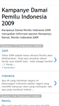 Mobile Screenshot of kampanyedamaipemiluindonesia2009-info.blogspot.com