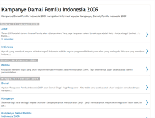 Tablet Screenshot of kampanyedamaipemiluindonesia2009-info.blogspot.com