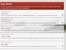 Tablet Screenshot of islaybirder.blogspot.com