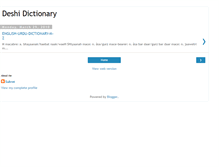 Tablet Screenshot of deshidictionary.blogspot.com