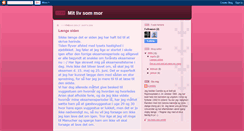 Desktop Screenshot of mitlivsommor.blogspot.com