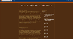 Desktop Screenshot of deesmotorcycleadventure.blogspot.com