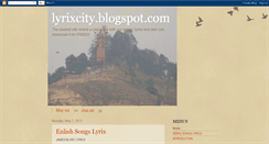 Desktop Screenshot of lyrixcity.blogspot.com