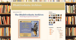 Desktop Screenshot of bhaktivedantaarchives.blogspot.com