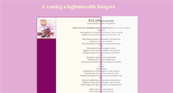 Desktop Screenshot of onlineetelrendeles.blogspot.com