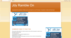 Desktop Screenshot of jdy-ramble-on.blogspot.com