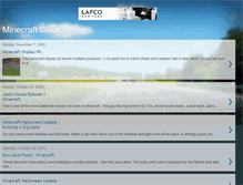 Tablet Screenshot of minecraft-creations.blogspot.com