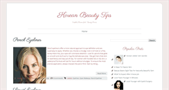 Desktop Screenshot of koreanbeautytips.blogspot.com