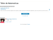 Tablet Screenshot of matematicastaller.blogspot.com