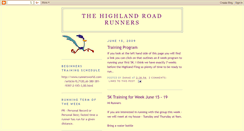 Desktop Screenshot of highlandroadrunners.blogspot.com