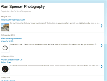 Tablet Screenshot of alanspencerphotography.blogspot.com