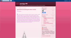 Desktop Screenshot of prestigepr.blogspot.com